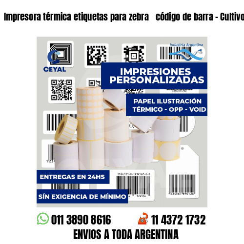 Impresora térmica etiquetas para zebra  código de barra - Cultivo de flores